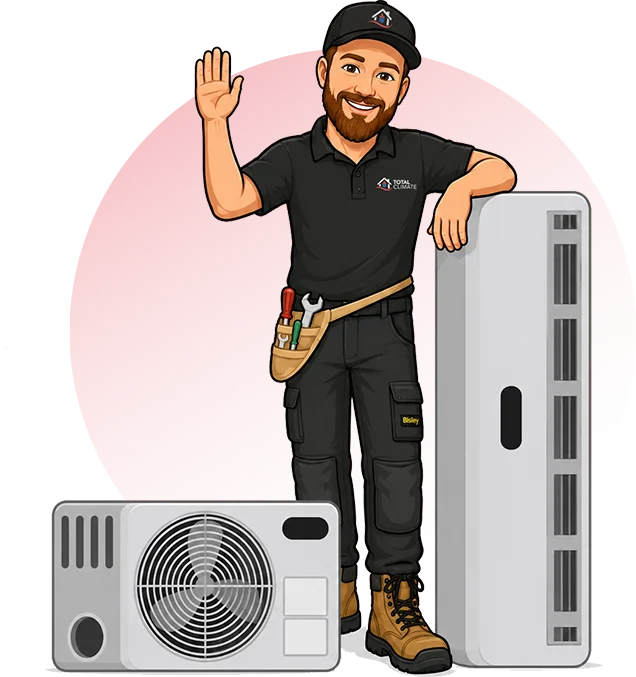 Total Climate Control for Your Home & Business character vector