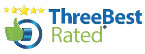 three best rated white bg logo